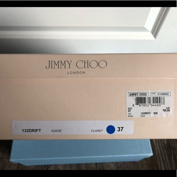 Jimmy Choo “132 Drift”—Size 37 in Claret - Picture 8 of 8